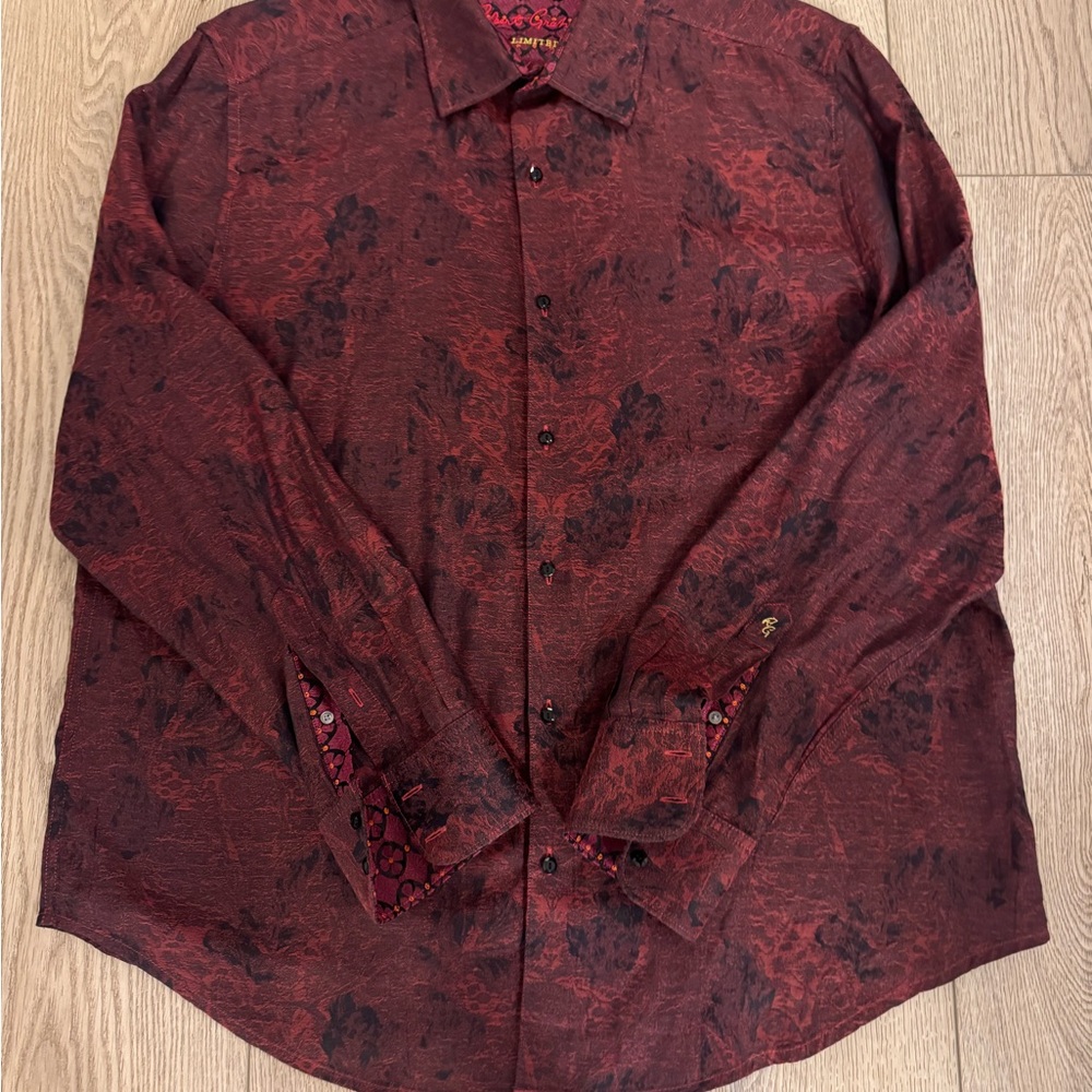 Limited Edition Robert Graham Red and Black Patterned Shirt